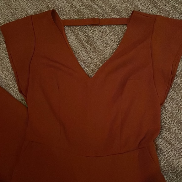 A New Day Rust Colored Jumpsuit - Picture 2 of 3